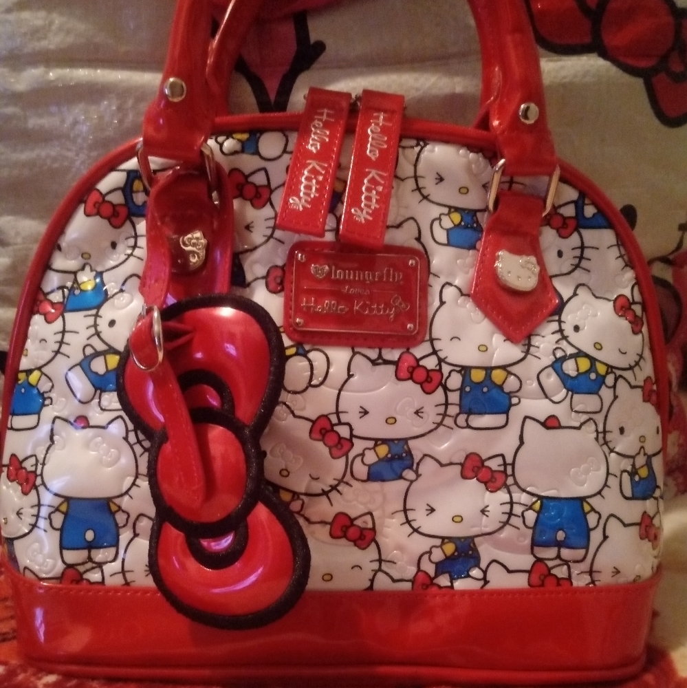 Loungefly hello kitty embossed mini bag